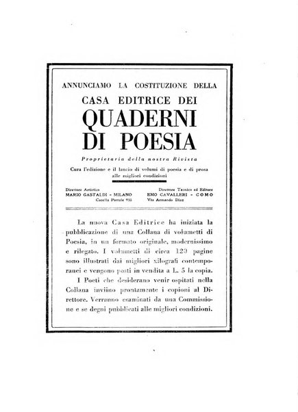 Quaderni di poesia rivista letteraria