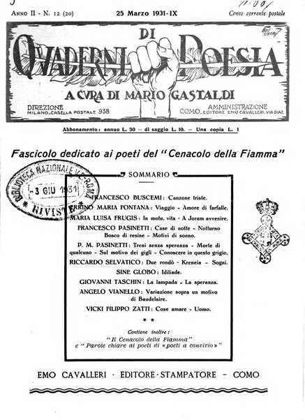 Quaderni di poesia rivista letteraria