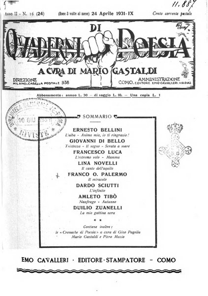 Quaderni di poesia rivista letteraria