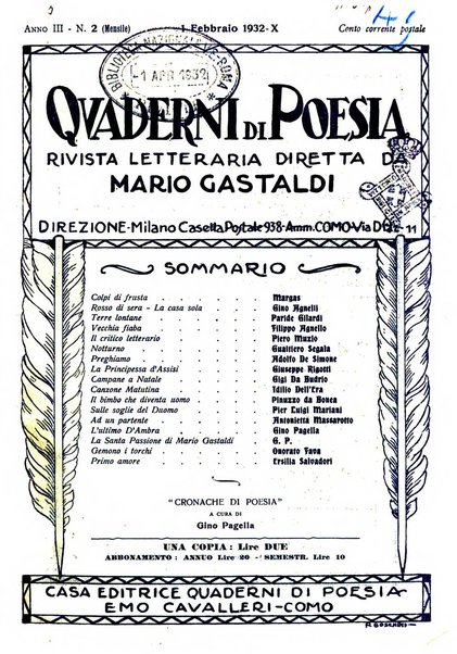 Quaderni di poesia rivista letteraria