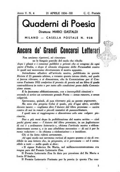 Quaderni di poesia rivista letteraria