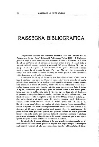 Rassegna d'arte umbra