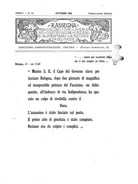 Rassegna per coloro che lavorano, costruiscono, creano e alimentano la ricchezza del paese