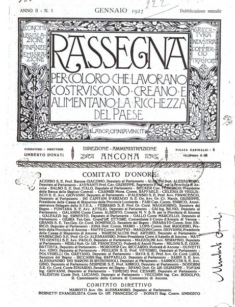 Rassegna per coloro che lavorano, costruiscono, creano e alimentano la ricchezza del paese