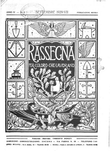 Rassegna per coloro che lavorano, costruiscono, creano e alimentano la ricchezza del paese