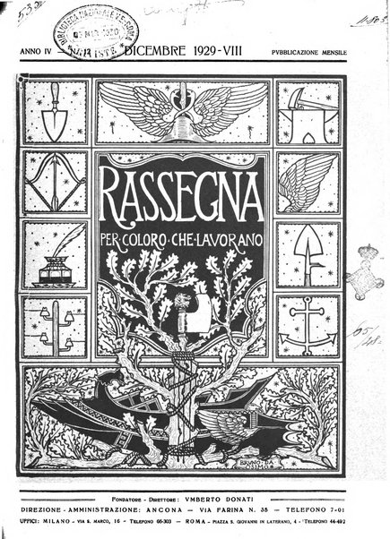 Rassegna per coloro che lavorano, costruiscono, creano e alimentano la ricchezza del paese