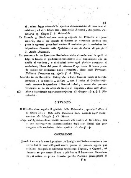 Repertorio generale di giurisprudenza dei tribunali romani