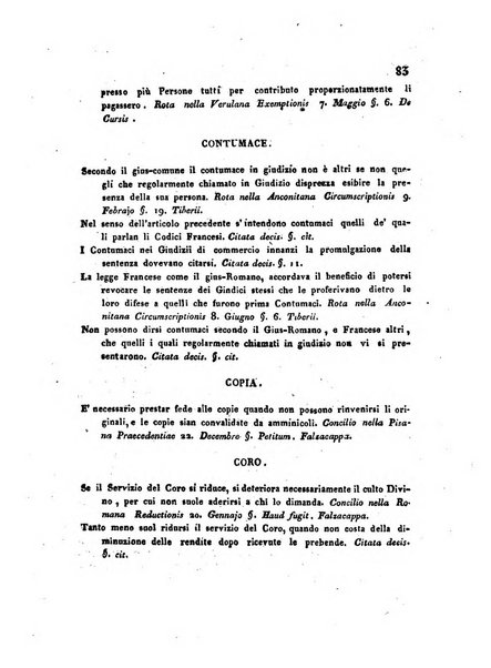 Repertorio generale di giurisprudenza dei tribunali romani