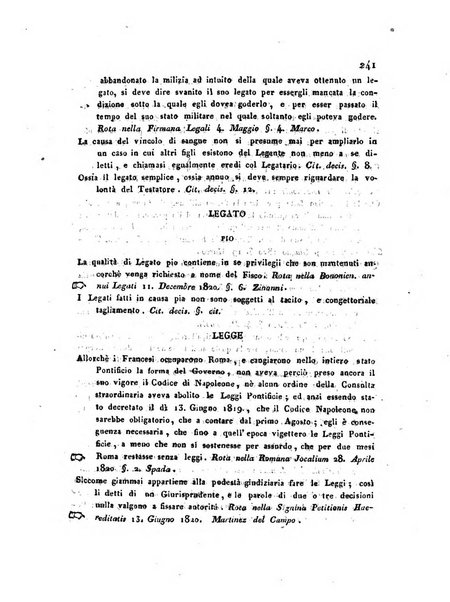 Repertorio generale di giurisprudenza dei tribunali romani