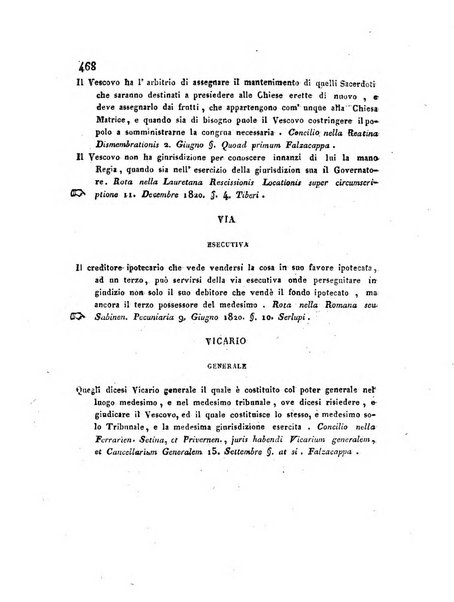 Repertorio generale di giurisprudenza dei tribunali romani