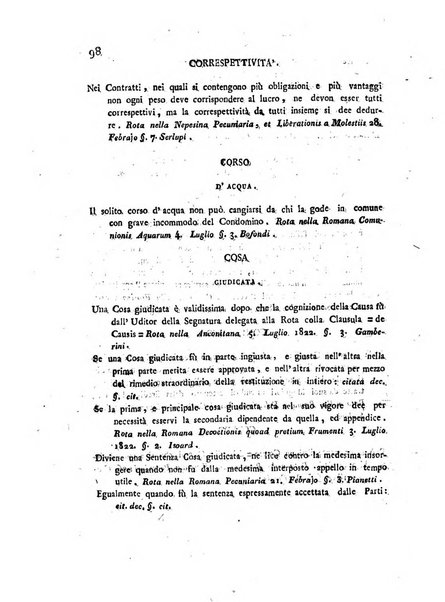 Repertorio generale di giurisprudenza dei tribunali romani