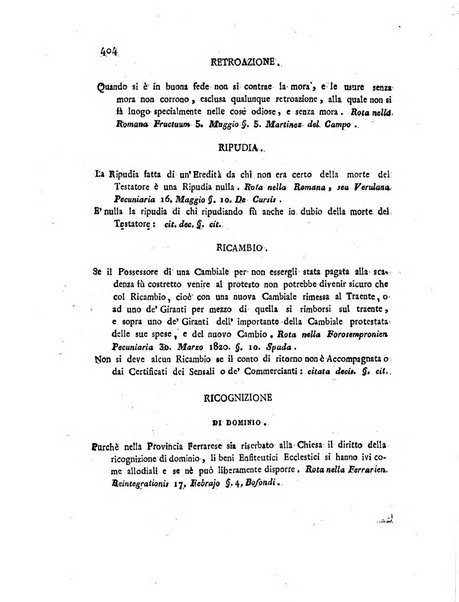 Repertorio generale di giurisprudenza dei tribunali romani