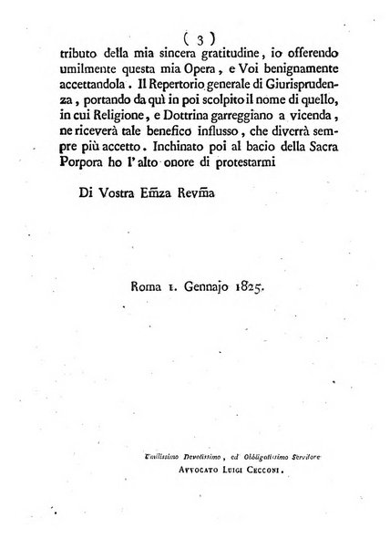 Repertorio generale di giurisprudenza dei tribunali romani