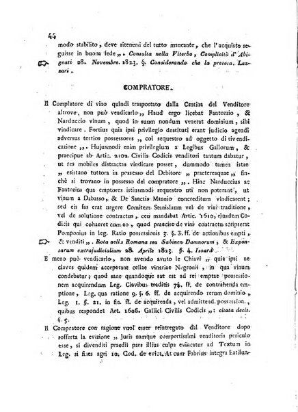 Repertorio generale di giurisprudenza dei tribunali romani