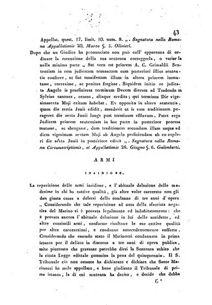 Repertorio generale di giurisprudenza dei tribunali romani