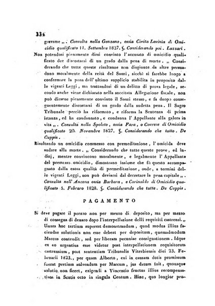 Repertorio generale di giurisprudenza dei tribunali romani