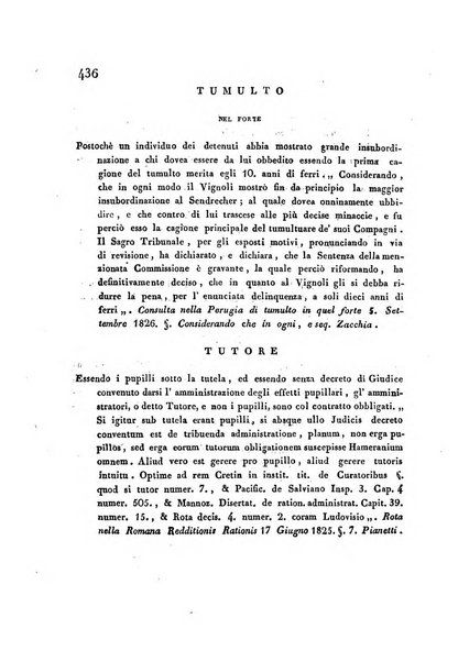 Repertorio generale di giurisprudenza dei tribunali romani