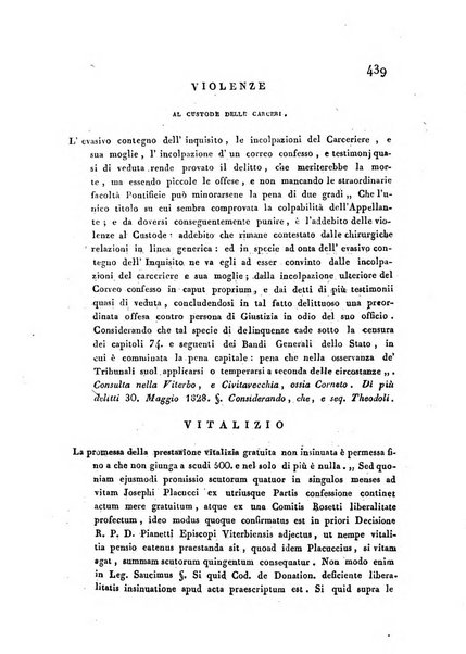 Repertorio generale di giurisprudenza dei tribunali romani