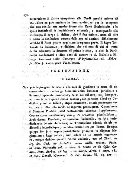 Repertorio generale di giurisprudenza dei tribunali romani