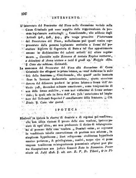 Repertorio generale di giurisprudenza dei tribunali romani