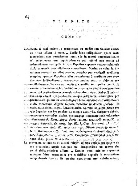 Repertorio generale di giurisprudenza dei tribunali romani