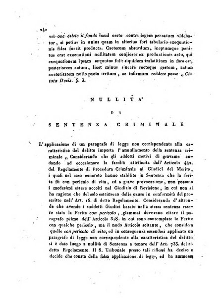 Repertorio generale di giurisprudenza dei tribunali romani