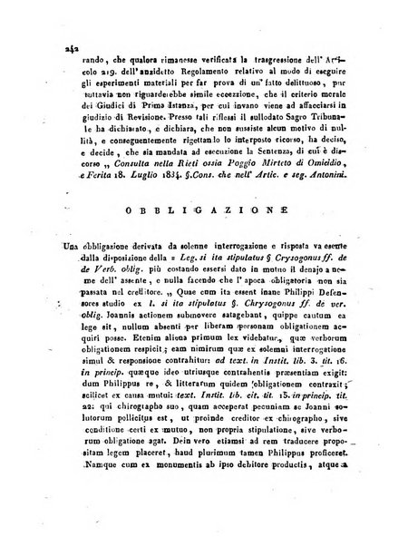 Repertorio generale di giurisprudenza dei tribunali romani