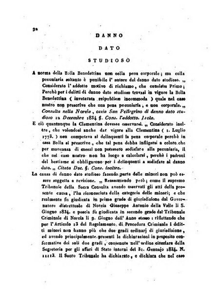 Repertorio generale di giurisprudenza dei tribunali romani