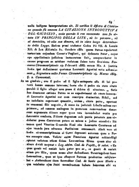 Repertorio generale di giurisprudenza dei tribunali romani