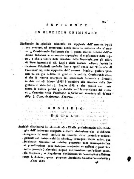 Repertorio generale di giurisprudenza dei tribunali romani