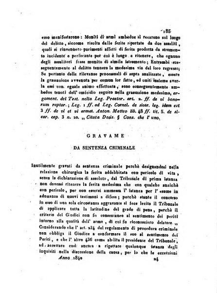 Repertorio generale di giurisprudenza dei tribunali romani