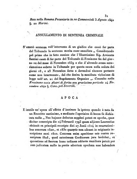 Repertorio generale di giurisprudenza dei tribunali romani