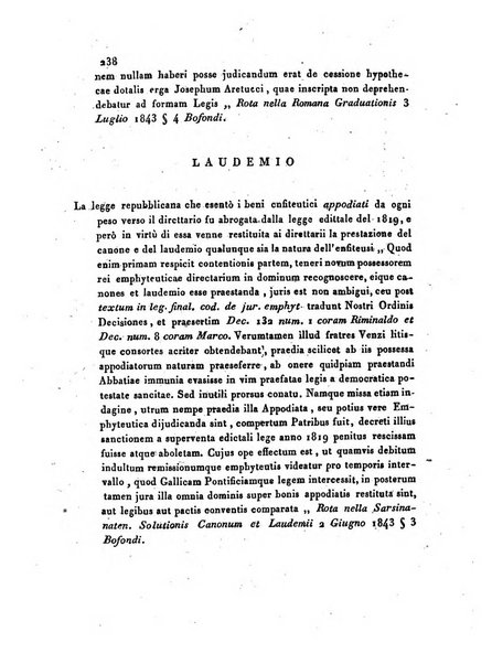 Repertorio generale di giurisprudenza dei tribunali romani