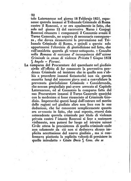 Repertorio generale di giurisprudenza dei tribunali romani