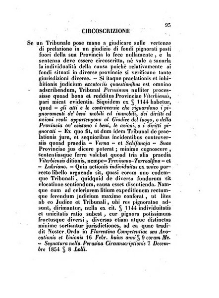 Repertorio generale di giurisprudenza dei tribunali romani