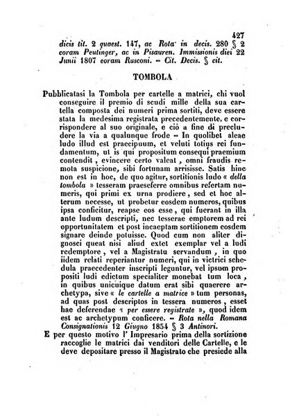 Repertorio generale di giurisprudenza dei tribunali romani