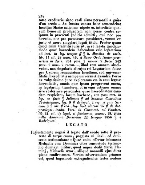 Repertorio generale di giurisprudenza dei tribunali romani