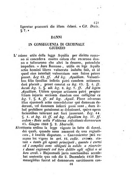 Repertorio generale di giurisprudenza dei tribunali romani