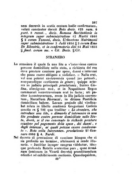 Repertorio generale di giurisprudenza dei tribunali romani