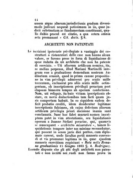 Repertorio generale di giurisprudenza dei tribunali romani