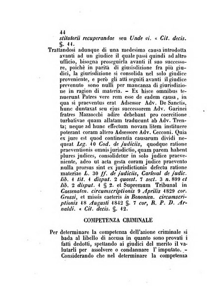 Repertorio generale di giurisprudenza dei tribunali romani