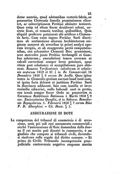 Repertorio generale di giurisprudenza dei tribunali romani