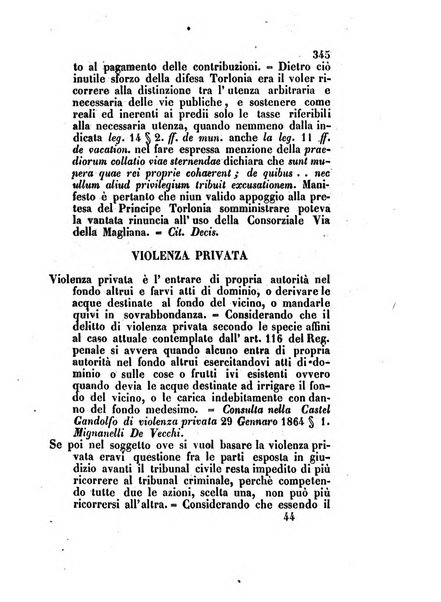 Repertorio generale di giurisprudenza dei tribunali romani