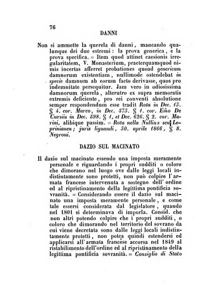 Repertorio generale di giurisprudenza dei tribunali romani