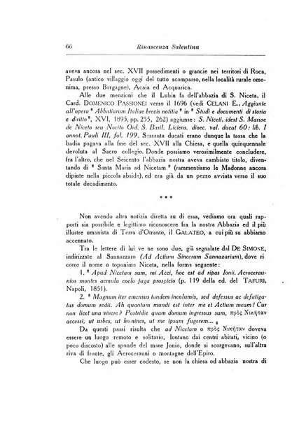 Rinascenza salentina organo della R. Deputazione di storia patria per le Puglie