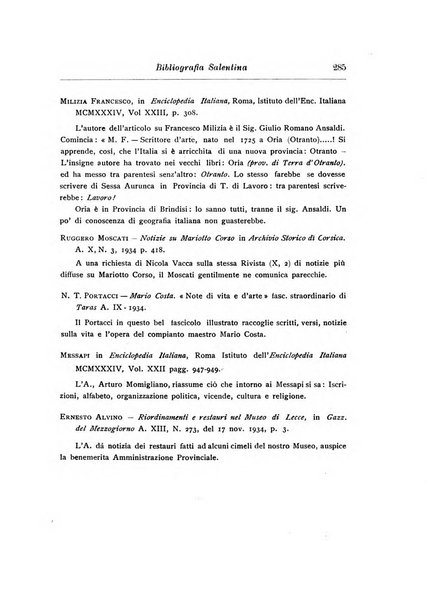 Rinascenza salentina organo della R. Deputazione di storia patria per le Puglie