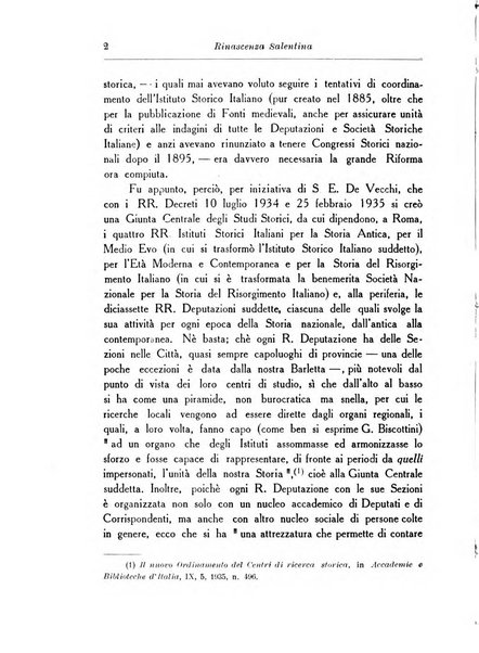 Rinascenza salentina organo della R. Deputazione di storia patria per le Puglie