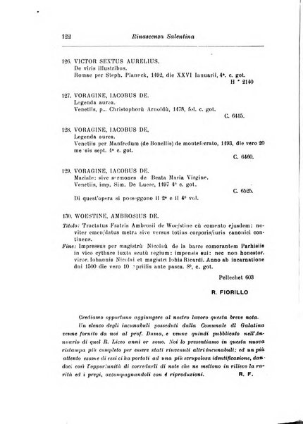 Rinascenza salentina organo della R. Deputazione di storia patria per le Puglie