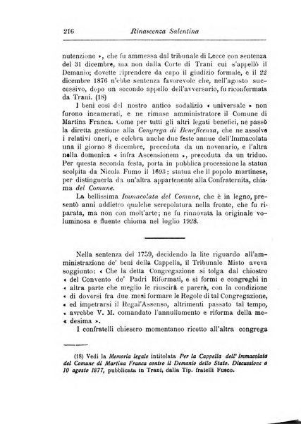 Rinascenza salentina organo della R. Deputazione di storia patria per le Puglie