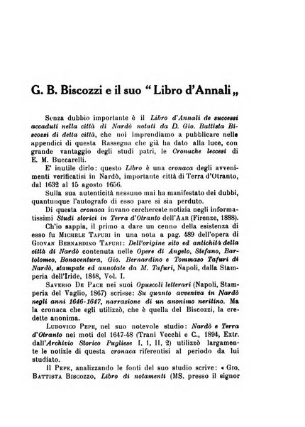 Rinascenza salentina organo della R. Deputazione di storia patria per le Puglie